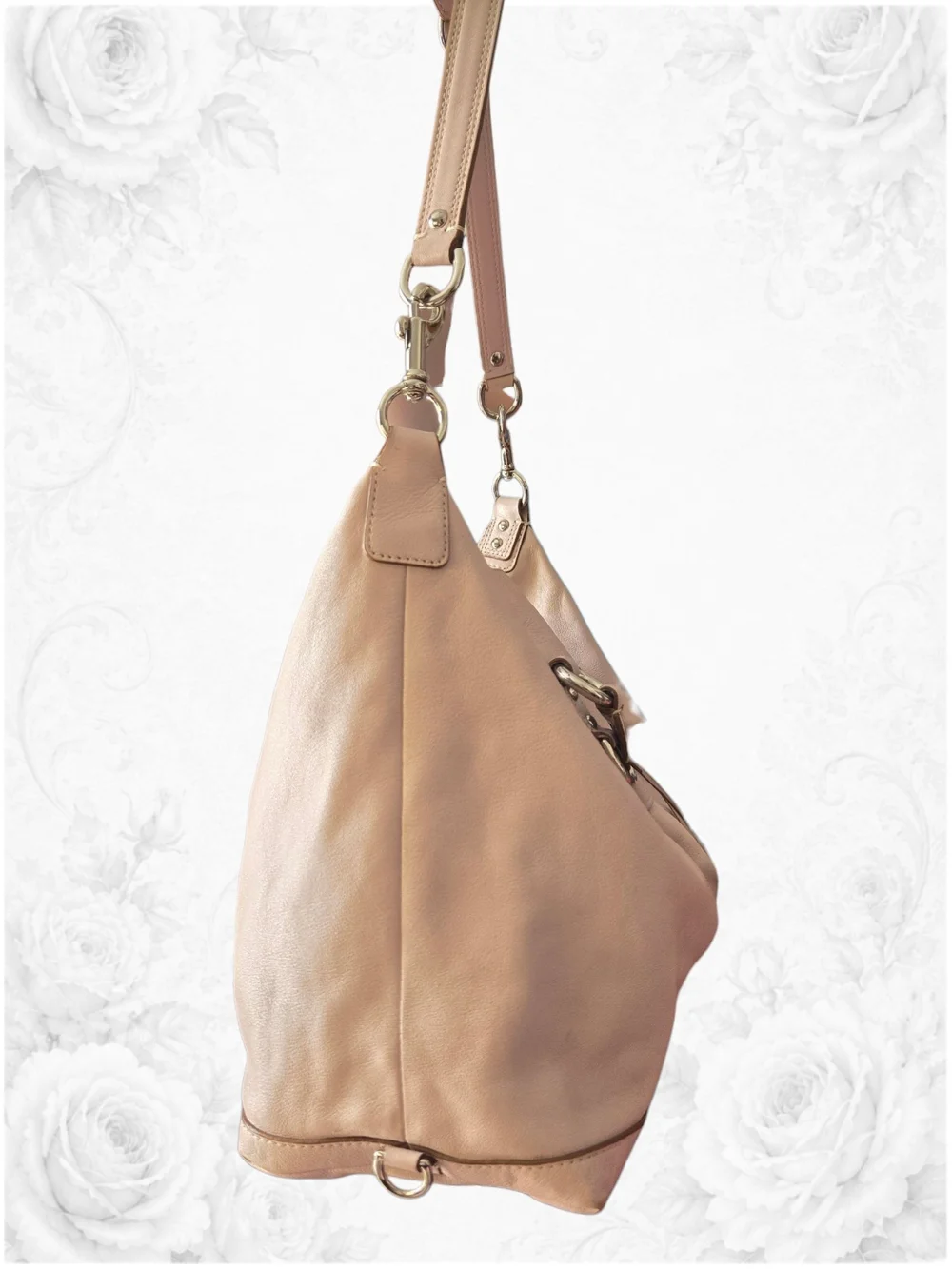 Coach Signature Patent Leather Tote Shoulder Bag F15142 Berry Pink MSRP $328